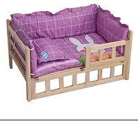 Elevated Cat Bed with Guardrail, Orthopaedic Dog Sofa with Washable Cushion for Indoor/Outdoor Use, Large/Medium Small Dogs Arthritis Pain Relief