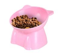Elevated Cat Bowl - 13x10cm Ceramic Pet Dish, Raised Feeding Station, Non-Slip Anti-Vomiting Design, Tall Food Water Bowls Set | Ergonomic Stress Free For Preventing Neck Whisker Fatigue Indoor