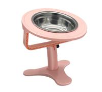 Elevated Cat Bowl - Enhanced Raised Cat Bowl with Stand, Flexible Feeding Station | Adjustable Shallow Dish, Kitty Dish, Double Dishes Feeding Station for Dogs Pets