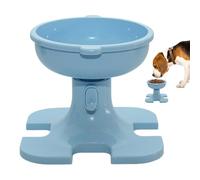 Elevated Cat Bowl, Raised Cat Bowls - High Angle and Height Adjustable Cat Dishes, Non Slip Inclined Food Container with Magnetic Sponge Handle