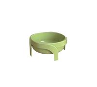 Elevated Cat Bowl Raised Cat Food Bowls Whisker Friendly With 4 Leg Base Stackable Wide Cat Bowl durable Pet Feeding Supplies(Green)