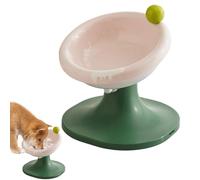 Elevated Cat Bowls, Adjustable Cat Feeder, Sturdy Pet Feeding Station with Deep and Stable Bowl Structure for Apartments or Small Spaces, 7.09x7.09x6.1 Inches