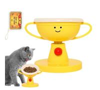 Elevated Cat Bowls - Adjustable Feeding Bowl with Five Height Levels, Tilt Angle from 15 to 60 Degrees, Trophy Shaped Bowl Structure, Non-Slip Stable Base, Comfortable Support for Eating