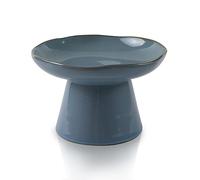 Elevated Cat Bowls Ceramic Feeder for Flat-Faced Cats and Small Dogs, Stress-Free Design for Comfortable Eating and Spine Protection