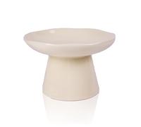 Elevated Cat Bowls - Ceramic Feeder for Flat-Faced Cats and Small Dogs, Stress-Free Design for Spine Protection, Ideal for Comfortable Eating
