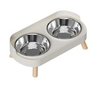 Elevated Cat Bowls, Easy To Use, 32.5x17x10cm, Stainless Steel Cat Bowl, Pet Feeding Container, Lightweight Design, For Garden Park Patio Veterinary Clinics Animal Shelters