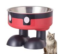 elevated cat bowls, raised cat bowls cat feeding bowls for cats with large feet raised bowl inclined cute cat feeding station non-slip water feeding station for a