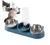 Elevated Cat Bowls | Raised Dog Cat Dishes for Food Water,Stainless Steel Non-Slip Water Feeder for Indoor Outdoor Apartment Dorm Home Kitten Puppy Bunny Small Animal Feeding