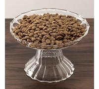 Elevated Cat Bowls Whisker Friendly. Raised Glass Whisker Fatigue Cat Bowl for Indoor Cats Protect The Spine and Prevent Vomiting.