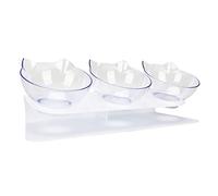 Elevated Cat Feeder Easy Clean PVC Daily Cat Bowl 3pcs