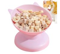 Elevated Cat Food bowl- Anti-Vomiting Dish, Use Feeding bowl- 11.7x10.5 Cm With Stable Non-Tip Base | Pet Cat bowlFor Food Water Mealtime Comfort Prevent Spills Enhanced Stability