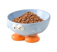 Elevated Cat Food Bowl, Ceramic Raised Cat Bowl - Ceramic Pet Dishes | Portable Inclined Food for Cats