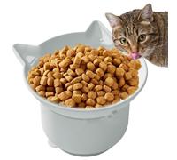 Elevated Cat Food Bowl | Tilted Cat Food Bowl | Cat Food Bowl With Suction Cup | Adjustable Cat Food Bowl | Fat Faced Cat Food Bowl Multifunctional For Food And Water For Small Dog, Fat Faced Cat