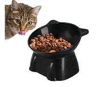 Elevated Cat Food Bowl - Tilted Raised Feeding Dish | Cat Food Dish | Cats Kitten Water Bowl For Stress Free, Backflow Neck Fatigue Prevention | Petfeeding Bowls