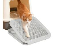 Elevated Cat Litter Mat - Top Double Layer Trap with Non Slip Base | Waterproof Washable Floor Protector, Cage Litterr Catcher for Indoor Outdoor Use