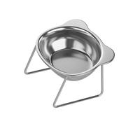 Elevated Cats Bowls Metal Stand Cats Dishes Stainless Steel Cats Food Bowls For Dog And Small Cats Raised Pet Feeders