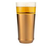 Elevated Craft Hybrid Vacuum Insulated Stainless Steel Base with Removable Pint Glass Insert, Ideal Insulation for Beers & Cold Beverages with Built-in Bottle Opener, Durable & Stylish, Copper (16 oz)