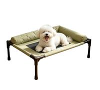 Elevated Dog Bed - 90cm Cooling Washable Non Slip Pet Hammock, Raised Pet Couch, Breathable Support Frame | Comfortable Dog Bed For Puppy Small Medium Breed Home Apartment Living Room Balcony Outdoor