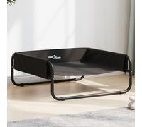 Elevated Dog Bed Anthracite 70x70x28.5cm 600D Oxford Powdercoated Steel Cot Pet