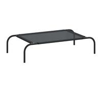 Elevated Dog Bed Black Textilene Puppy Sleeping Basket Multi Sizes vidaXL