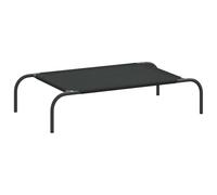 vidaXL Elevated Dog Bed Black S Textilene Puppy Breathable Sleeping Basket Mat