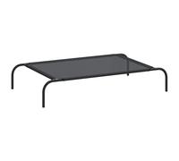 Elevated Dog Bed Black Textilene Puppy Sleeping Basket Multi Sizes vidaXL