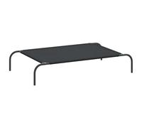 Elevated Dog Bed Black Textilene Puppy Sleeping Basket Multi Sizes vidaXL