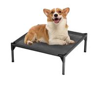Elevated Dog Bed, Dog Bed for Outside, Anti-Slip Waterproof Portable Washable Cover Crate Breathable for Indoor Playground Winter Travel