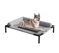 Elevated Dog Bed, Elevated Metal Frame Breathable Mesh Dog Bed, Lifted Pet Bed Portable Non-slip Raised Pet Bed For Indoor And Outdoor Use Small Dogs Or Cats(Gray,66 * 45cm30KG)