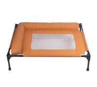Elevated Dog Bed - Elevated Pet Bed | Breathable Dog Couch, Mesh Outdoor Lounger with Nonslip Base, Orthopedic Pressure Relief Mat, Cot Lounger with Bolsters for Home Living Room Apartment Dorm Patio