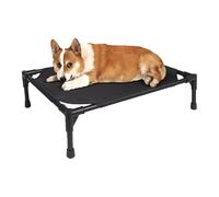 Elevated Dog Bed - Folding Dog Bed Raised Pet Cot with Removable Canopy | Durable Oxford Fabric Portable Pet Bed for Camping and Beach with Tran Bag