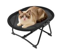 Elevated Dog Bed | Portable Foldable Washable and Non-Slip | 57 x 41 x 26 cm Raised Dog Beds | for Pets Cats Puppies Sleeping Rest Camping
