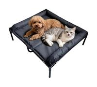 Elevated Dog Bed - Portable Waterproof Pet Bed | Foldable Pet Kennel - Removable Cushion Design, Raised Heavy Duty Camping Outdoor Indoor Yard Travel