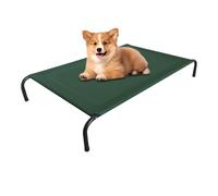 Elevated Dog Bed - Removable Indoor Outdoor Dog Cot | Washable Heavy Duty Cool Mat Cushion for Car Patio Travel Puppy Camping