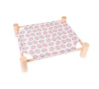 Elevated Dog Bed | Removable Suspended Pet Cot Hammock Cat Dog Beds | Washable Wooden Pet Bed | Breathable Cat Mat, Dog Camp Bed Pet Furniture for Cats Dogs in All Seasons
