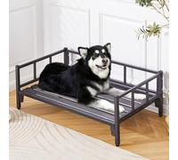 Elevated Dog Bed with Rails, Non-Slip Metal Frame for Small Dogs & Cats, Indoor/Outdoor Use, Durable & Comfortable, 120x67cm Pet Bed