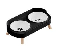 Elevated Dog Bowl, Adjustable, 34x17.5x6cm, Ceramic Pet Bowl, Non Slip Water Feeder, Easy To Clean, For Outdoor, Home, Office, Yard, Patio, Porch
