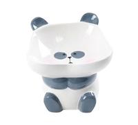 Elevated Dog Bowl Ceramic Panda Shape Cat Feeder Dog Feeder 45 Degree Neck Protector Cat Pet Food Water Bowl Pet Feeding Cup