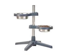 Elevated Dog Bowl - Height Adjustable Dog Bowl, Pet Bowl, Raised Dog Feeding Station, Pet Feeder with Stand