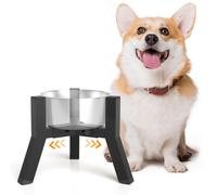 Elevated Dog Bowl Stand for Small Dogs, Adjustable Width 5-8", Raised
