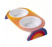 Elevated Dog Bowl with Stand Feeders Dishes for Most Dogs Size Heavy Duty Food Heavy Duty Adjustable Dog Bowls Stand