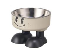 Elevated Dog Bowls - Adjustable Raised Pet Bowl Stand | Heavy Duty Stainless Steel or Ceramic Bowls for Eating and Drinking, Non-Slip Double or Single Bowl Set for Small, Medium