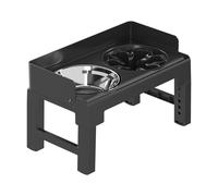 Elevated Dog Bowls Dog Feeder with Slow Feeder 6 Heights Adjustable Raised Double Bowls Dog Food & Water BowlsNon-Slip & Anti-Dust Dog Food Bowl for Small Large Dogs
