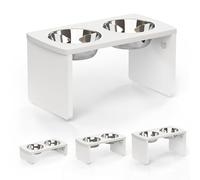 Elevated Dog Bowls (Large, White)