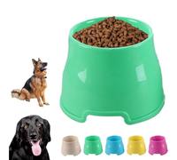 Elevated Dog Bowls, Non-Slip PP Long Ear Dog Bowl, Ergonomic Feeding Dish, Dog Bowl with Long Ears for Large Medium Breeds with Medium Size(Green,XL)