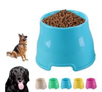 Elevated Dog Bowls, Non-Slip PP Long Ear Dog Bowl, Ergonomic Feeding Dish, Dog Bowl with Long Ears for Large Medium Breeds with Medium Size(Blue,M)