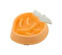 Elevated Dog Bowls Slow Feeder Pet Bowl Plastic Material Anti-Slip Cute Fruit-Shaped Design to Slow Down Eating and Relieve Pets from Eating Too Fast