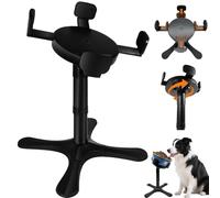 Elevated Dog Bowls Stand, Raised Dog Bowl with 3 Heights & Tilted Feeding Design, Fits 14-24.5cm Bowls, Bowl Stand for Large Breed, Medium & Small Dogs, Cats(1 Pack)