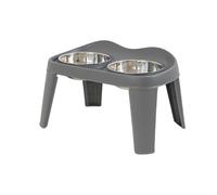 Elevated Dog Feeder Double Dog Feeding Station With Anti-Slip Base, Folding Dog Cat Food Bowls No-Spill Water Feeding Dishes For Dogs And Cats, Adjustable Height Pet Feeding Stand For Comfortable Feed