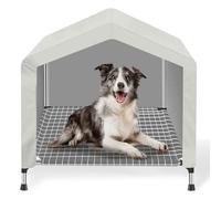 Elevated Dog House for Outdoor or Indoor - Waterproof Dog Tent Cat House, Dog Sunshade Tent, Pet House with Removable Cover, Suitable for Medium Cats Dogs